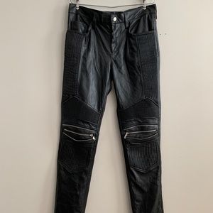 ZARA men’s leather pants